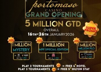 Portomaso Casino to host 5.000.000€ GTD festival in January