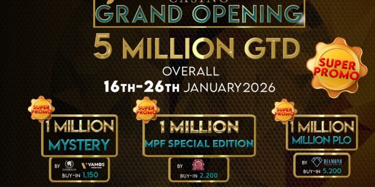 Portomaso Casino to host 5.000.000€ GTD festival in January